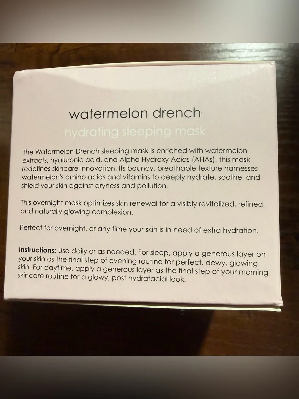 Beaut. Watermelon Drench Hydrating Sleeping Mask - NIB
